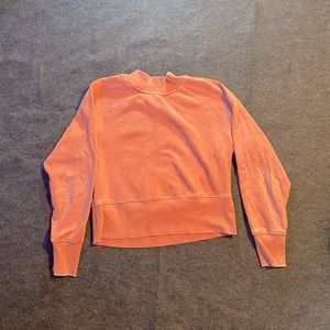 Salmon Pink Crewneck Pullover Sweatshirt